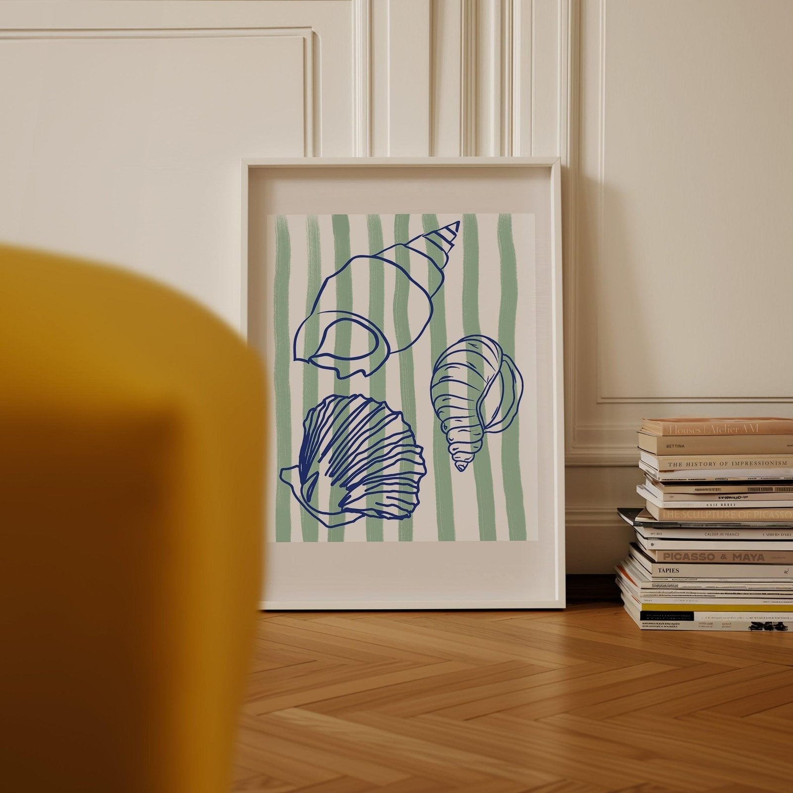 Stripes & Shells Art Print-Skudaboo