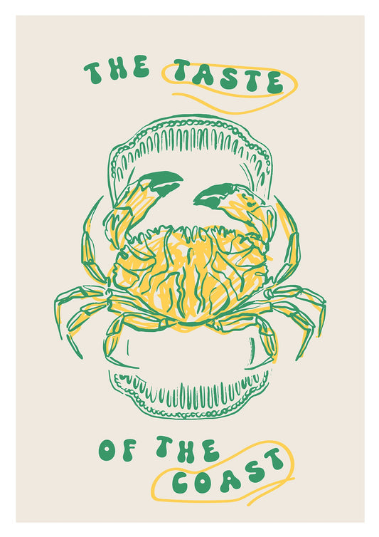 Taste of the Coast Crab Art Print