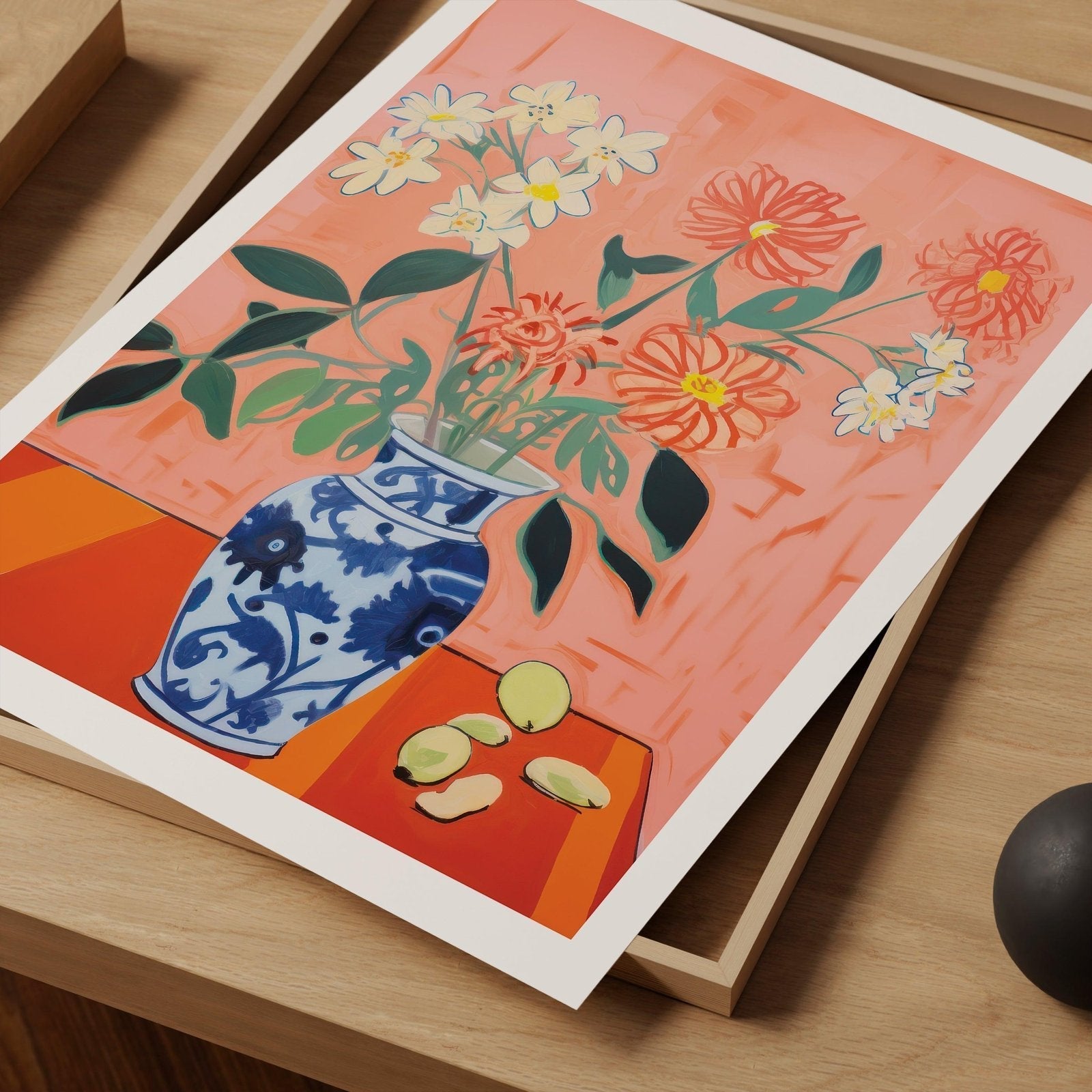 Vase & Flowers Art Print-Skudaboo