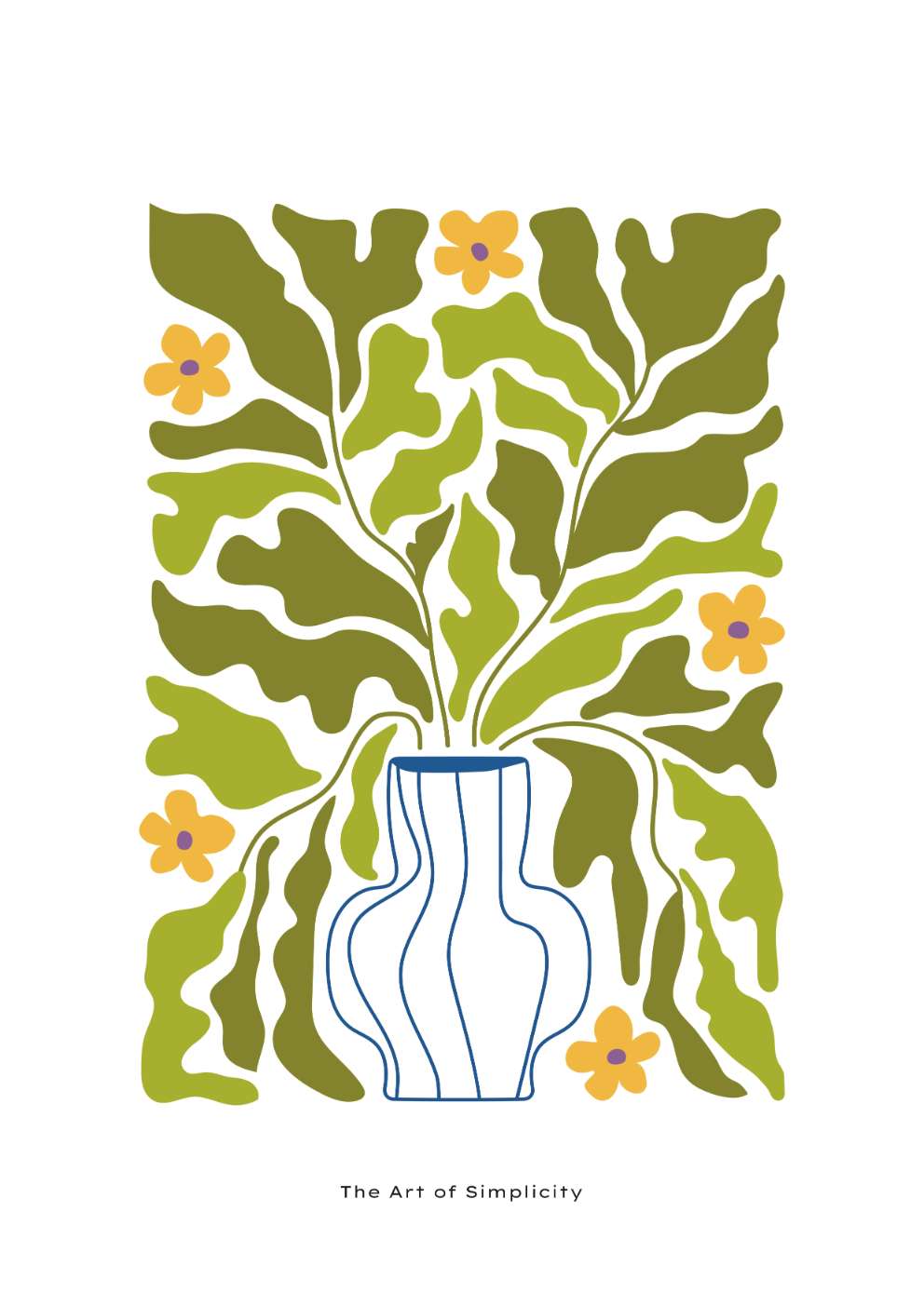Vase Summer Floral Art Print