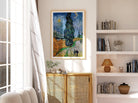 Vincent van Gogh's Road with Cypresses & Star Vintage Art Print-Skudaboo