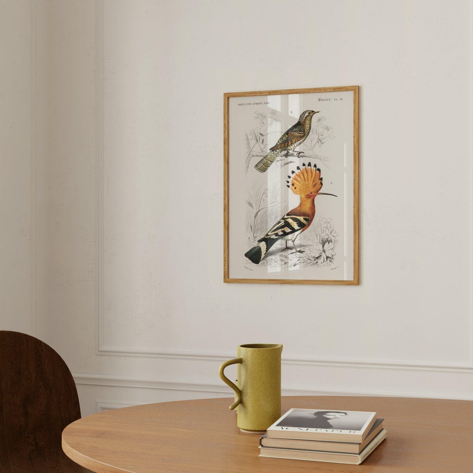 Vintage Hoopoe Art Print-Skudaboo