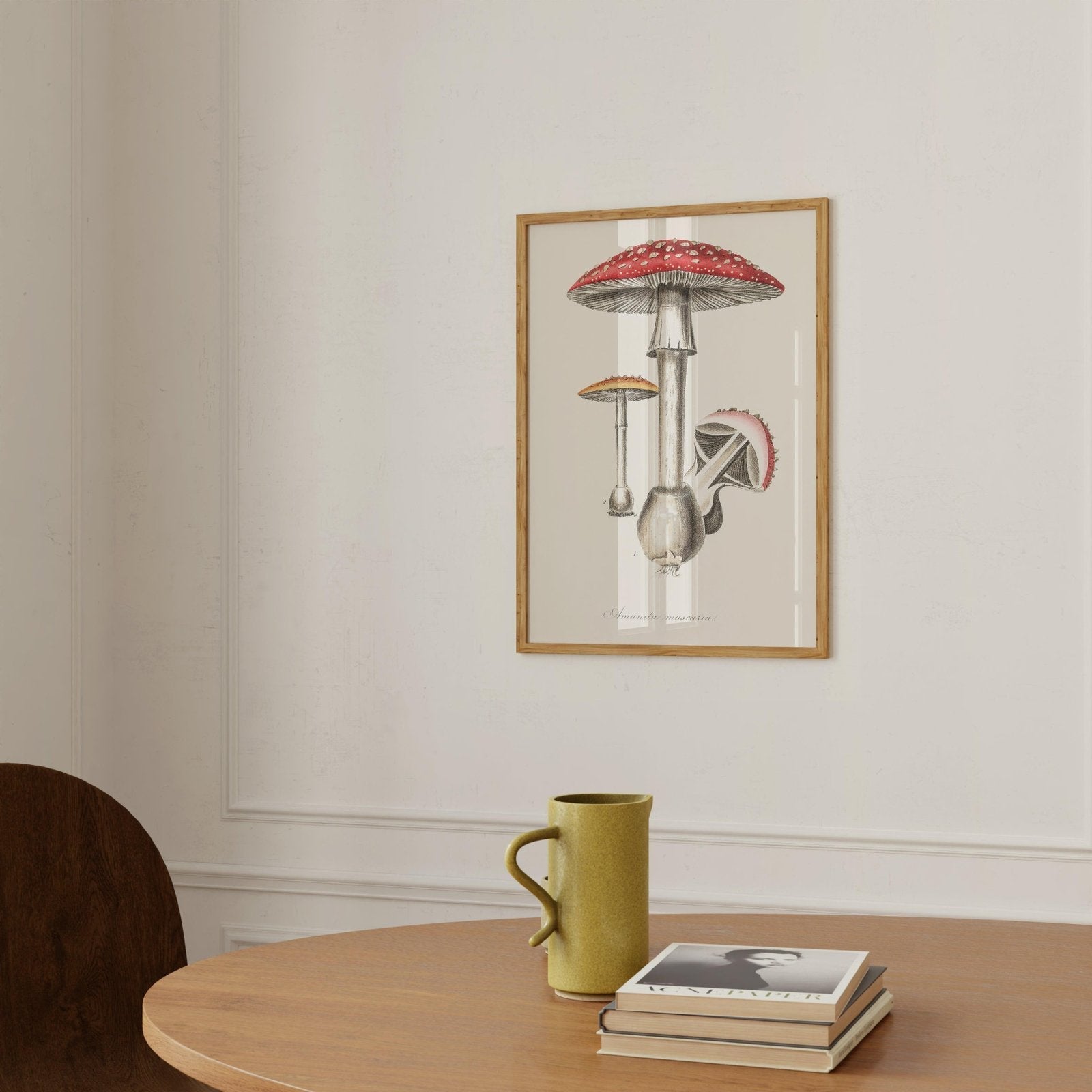 Vintage Mushroom Art Print-Skudaboo