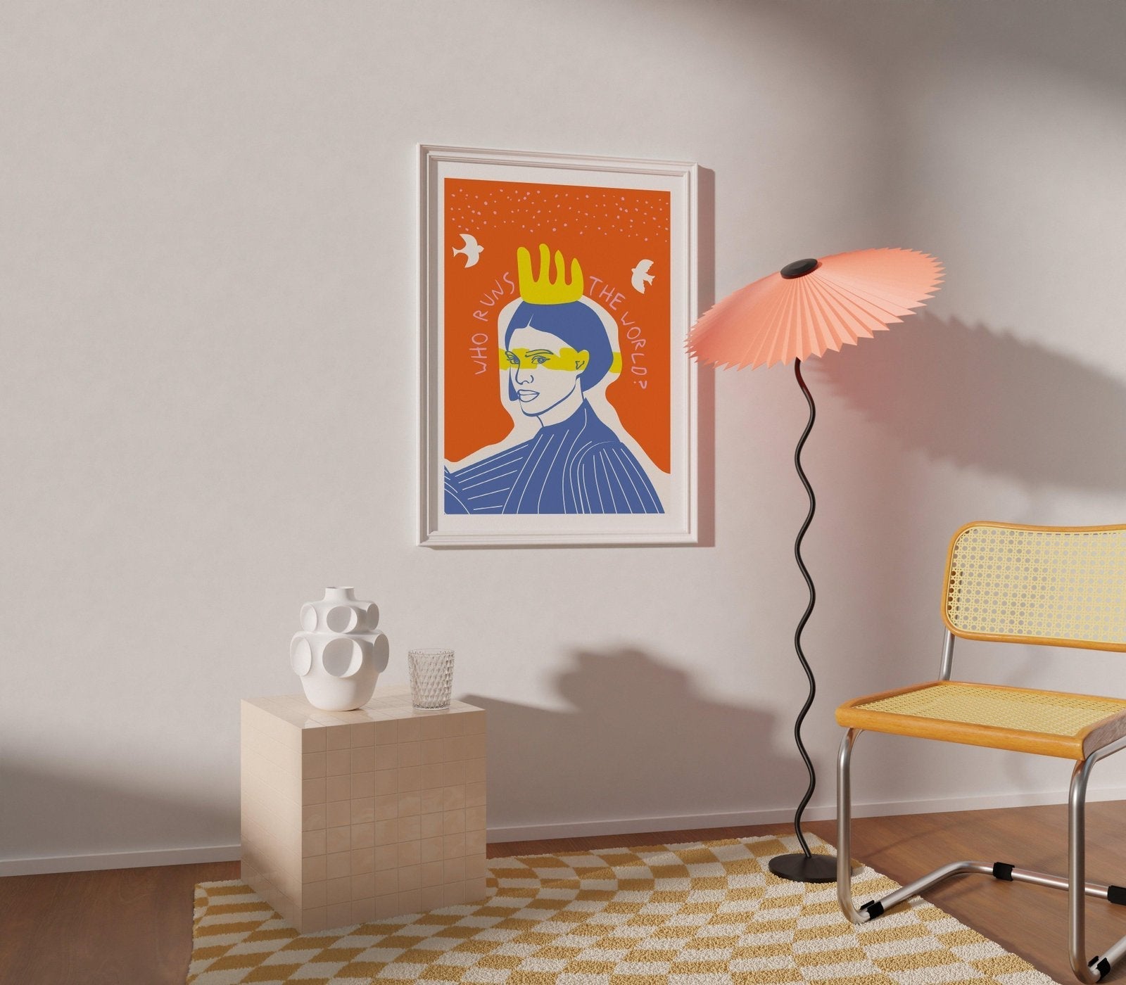 Who Runs the World? Feminist Art Print-Skudaboo