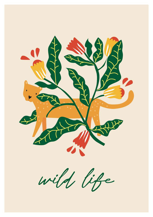 Wild Leopard Art Print