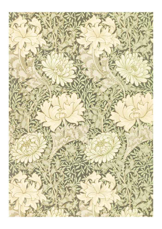 William Morris Chrysanthemum Vintage Art Print