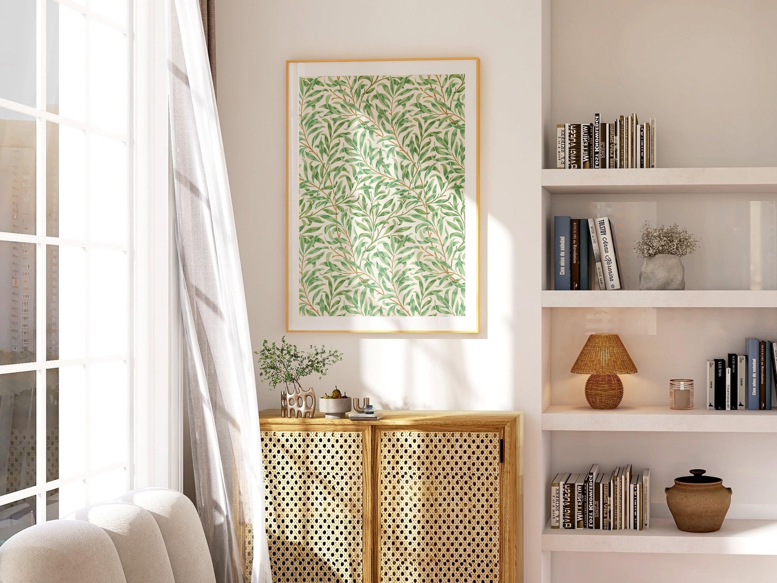 William Morris Willow Vintage Art Print-Skudaboo