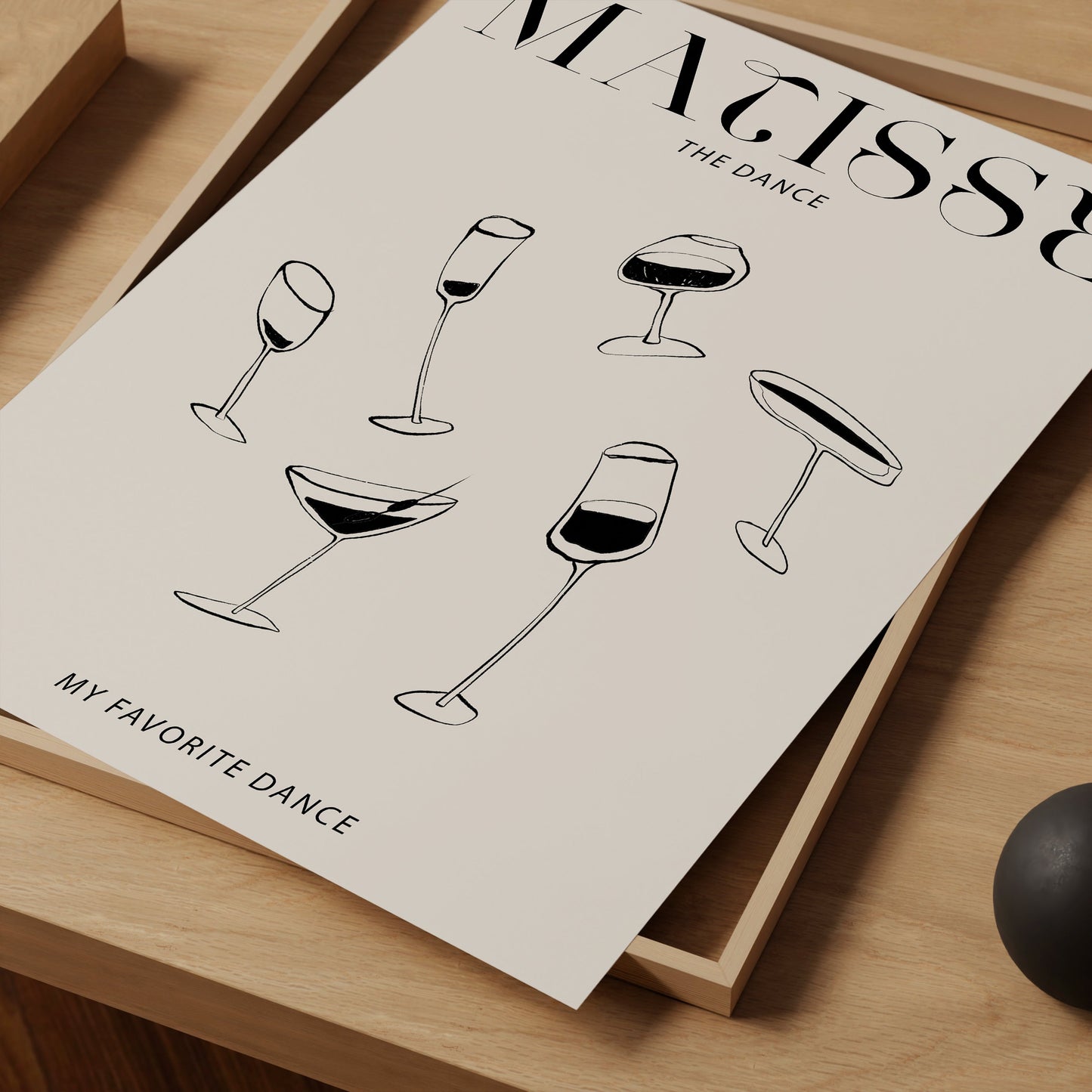 a magazine with a picture of wine glasses on it