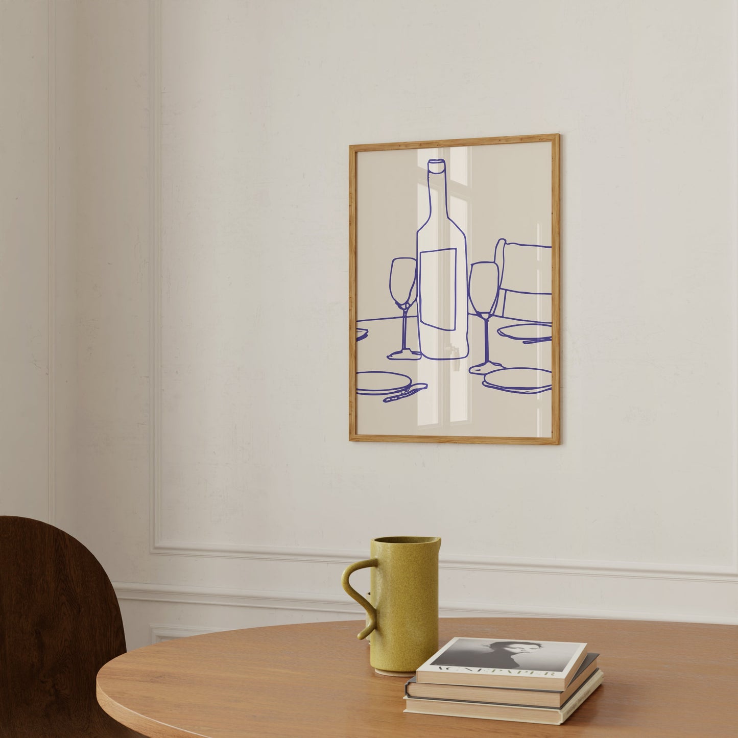 Wine Line Art Print