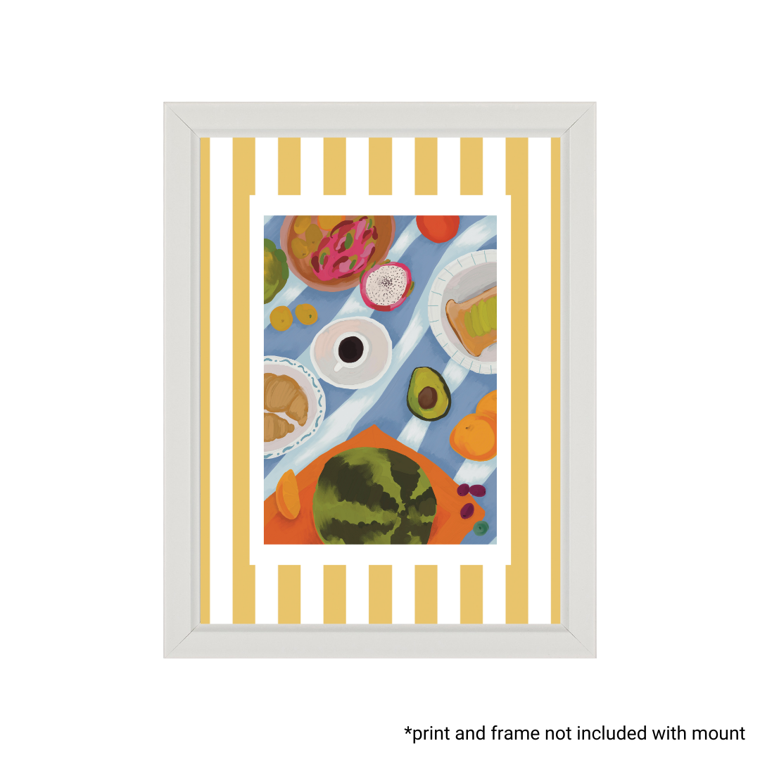 Yellow Stripe Picture Mount