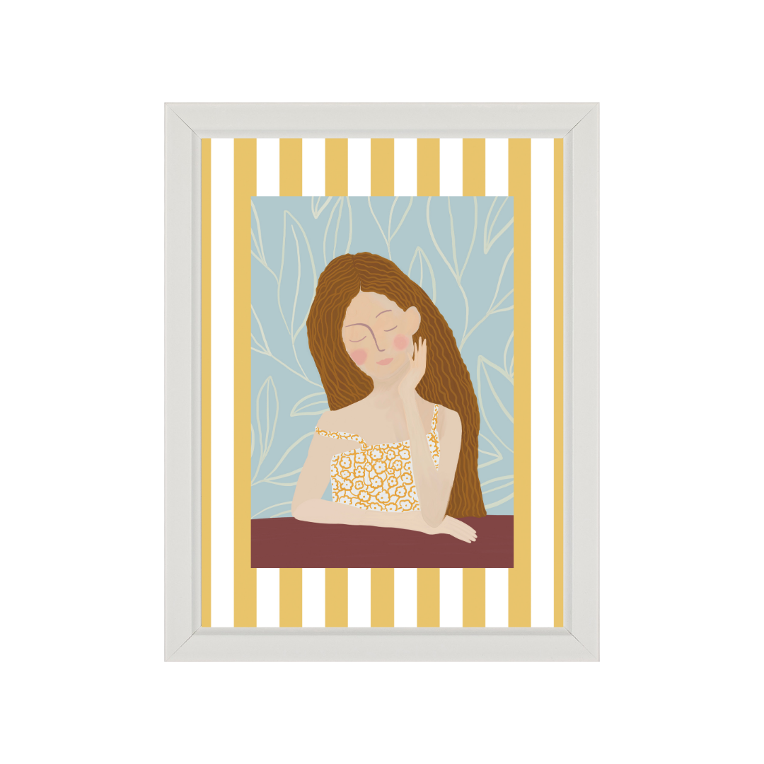 Yellow Stripe Picture Mount-Skudaboo