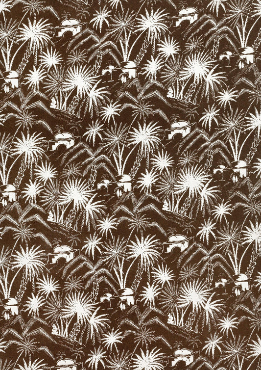 a brown and white background with white flowers