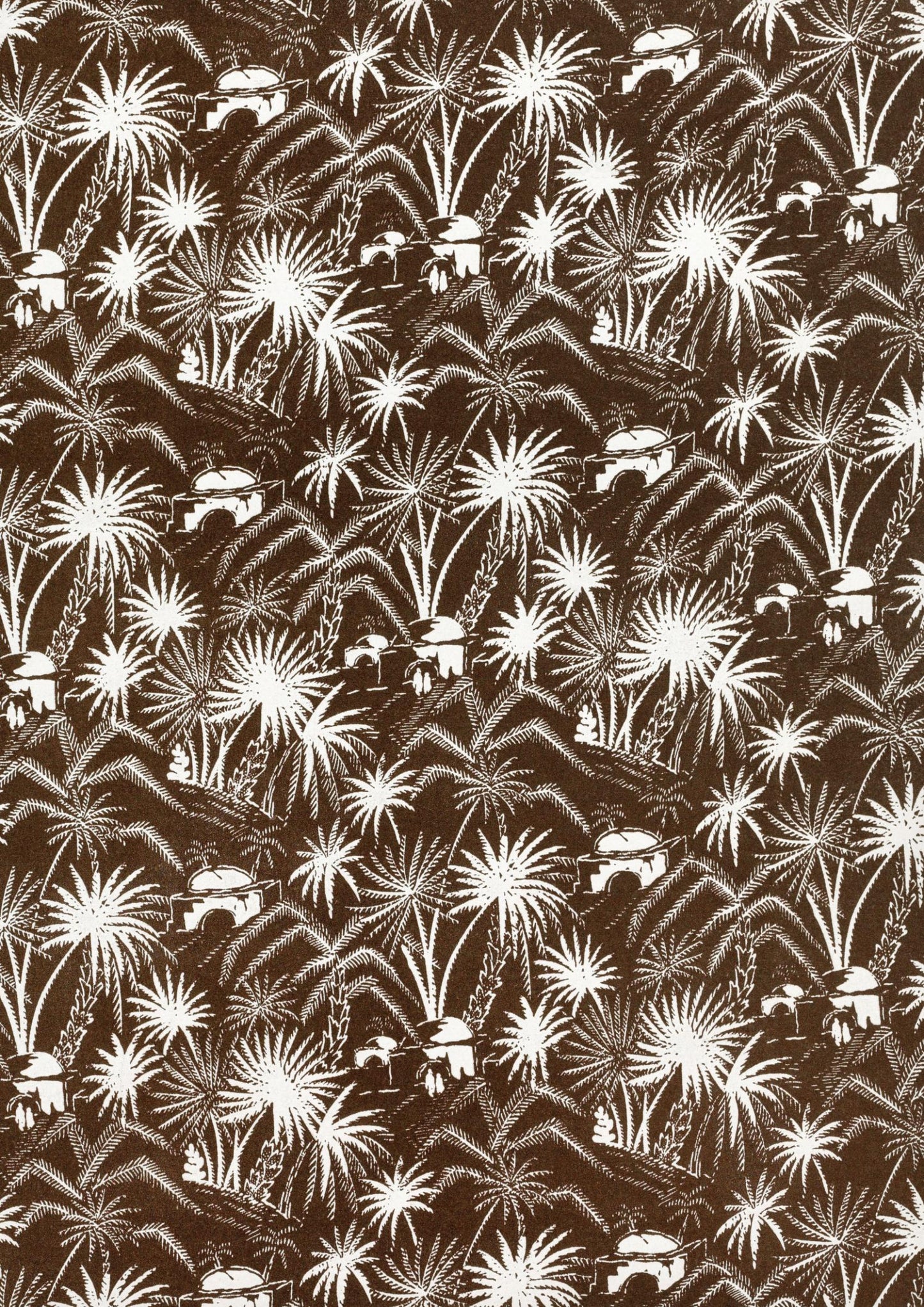 a brown and white background with white flowers