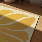 Yellow Abstract Flower Art Print-Skudaboo