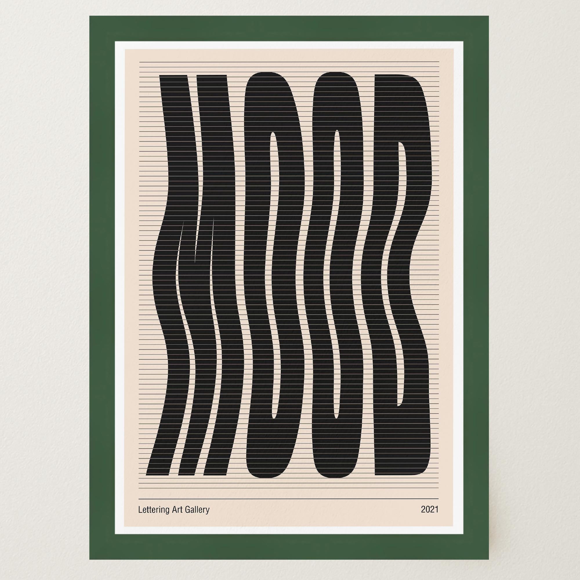 Mood Wavy Typography Art Print-Skudaboo