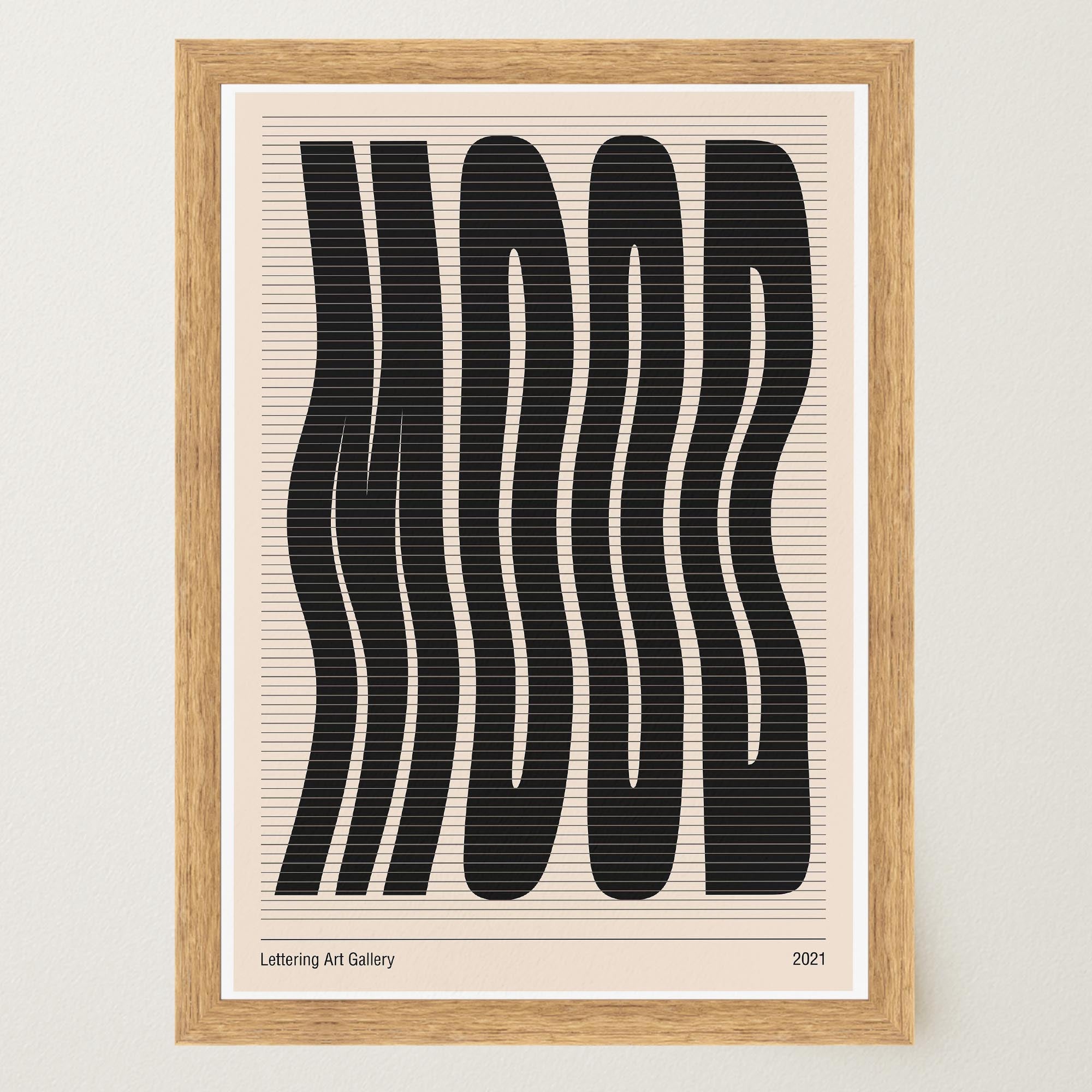 Mood Wavy Typography Art Print-Skudaboo