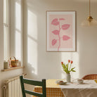 Pink Vine Abstract Art Print-Skudaboo