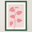 Pink Vine Abstract Art Print-Skudaboo