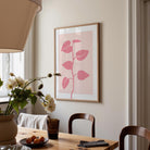 Pink Vine Abstract Art Print-Skudaboo