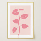 Pink Vine Abstract Art Print-Skudaboo