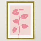 Pink Vine Abstract Art Print-Skudaboo