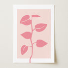 Pink Vine Abstract Art Print-Skudaboo