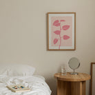 Pink Vine Abstract Art Print-Skudaboo