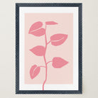 Pink Vine Abstract Art Print-Skudaboo