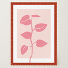 Pink Vine Abstract Art Print-Skudaboo