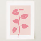 Pink Vine Abstract Art Print-Skudaboo