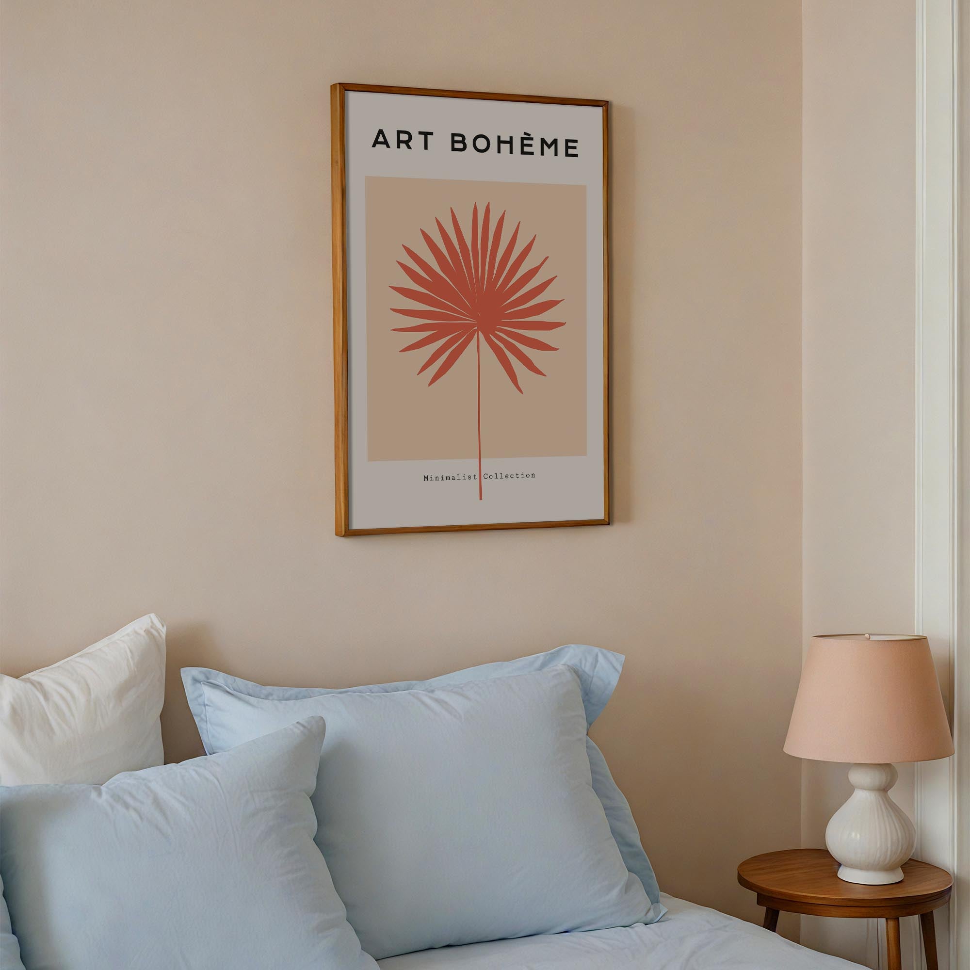 Minimalist Palm Leaf Art Print-Skudaboo