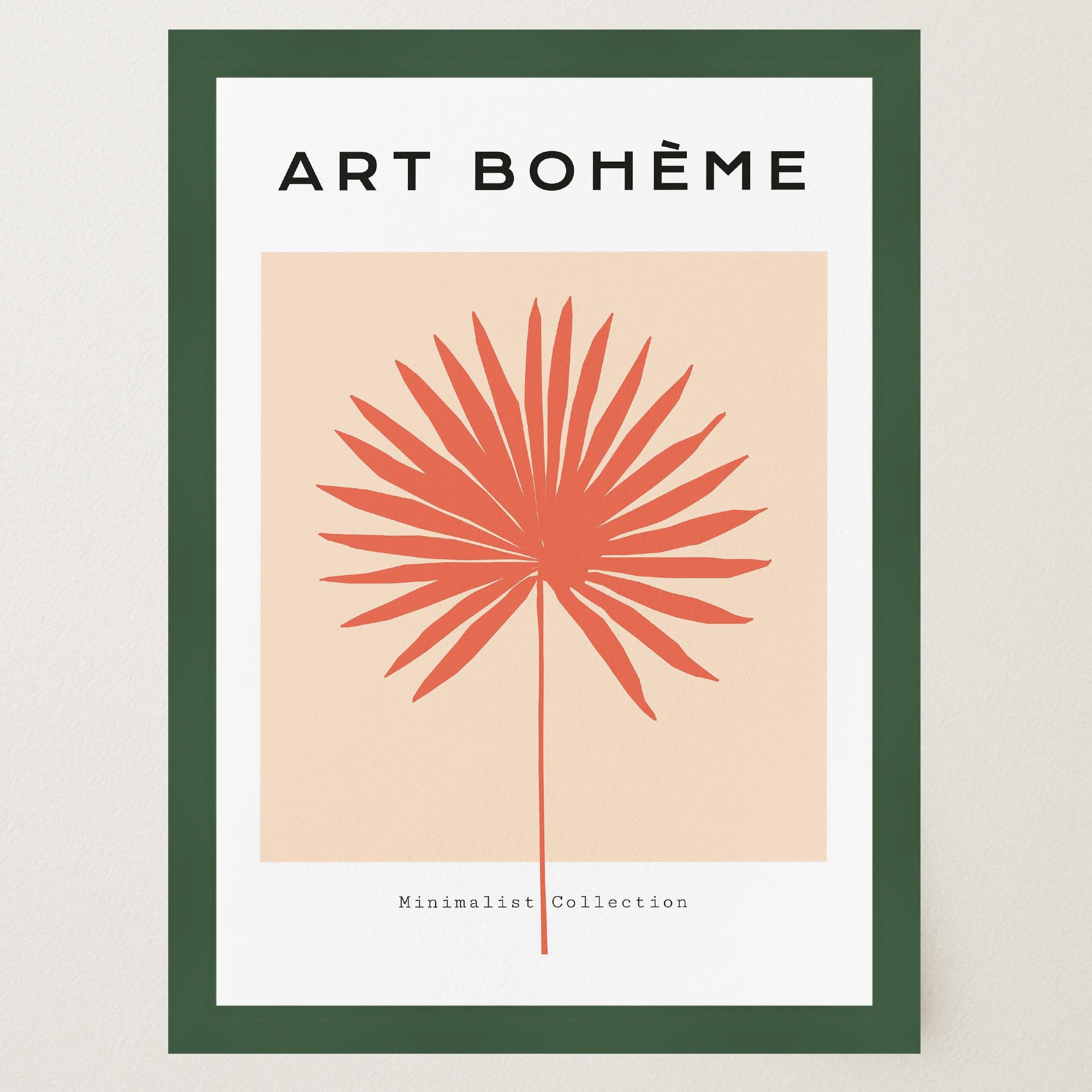 Minimalist Palm Leaf Art Print-Skudaboo