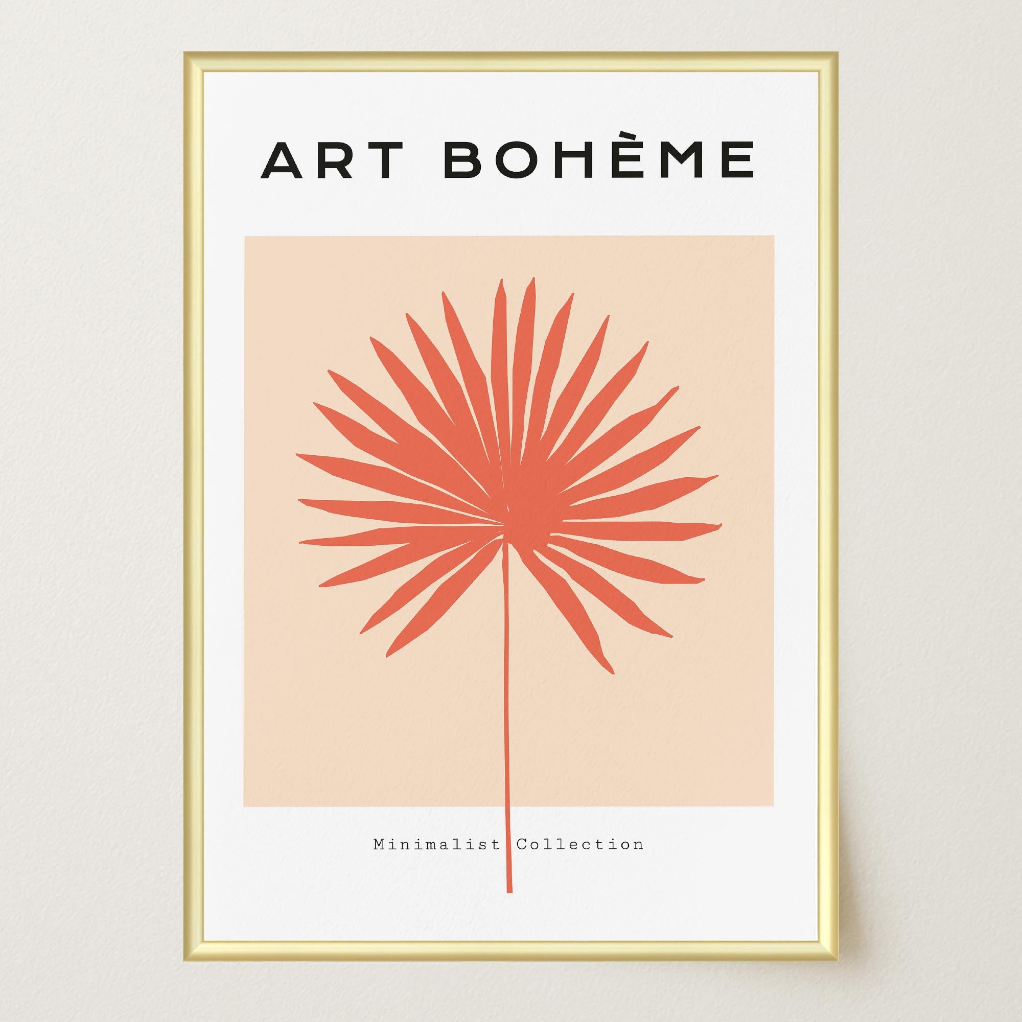 Minimalist Palm Leaf Art Print-Skudaboo