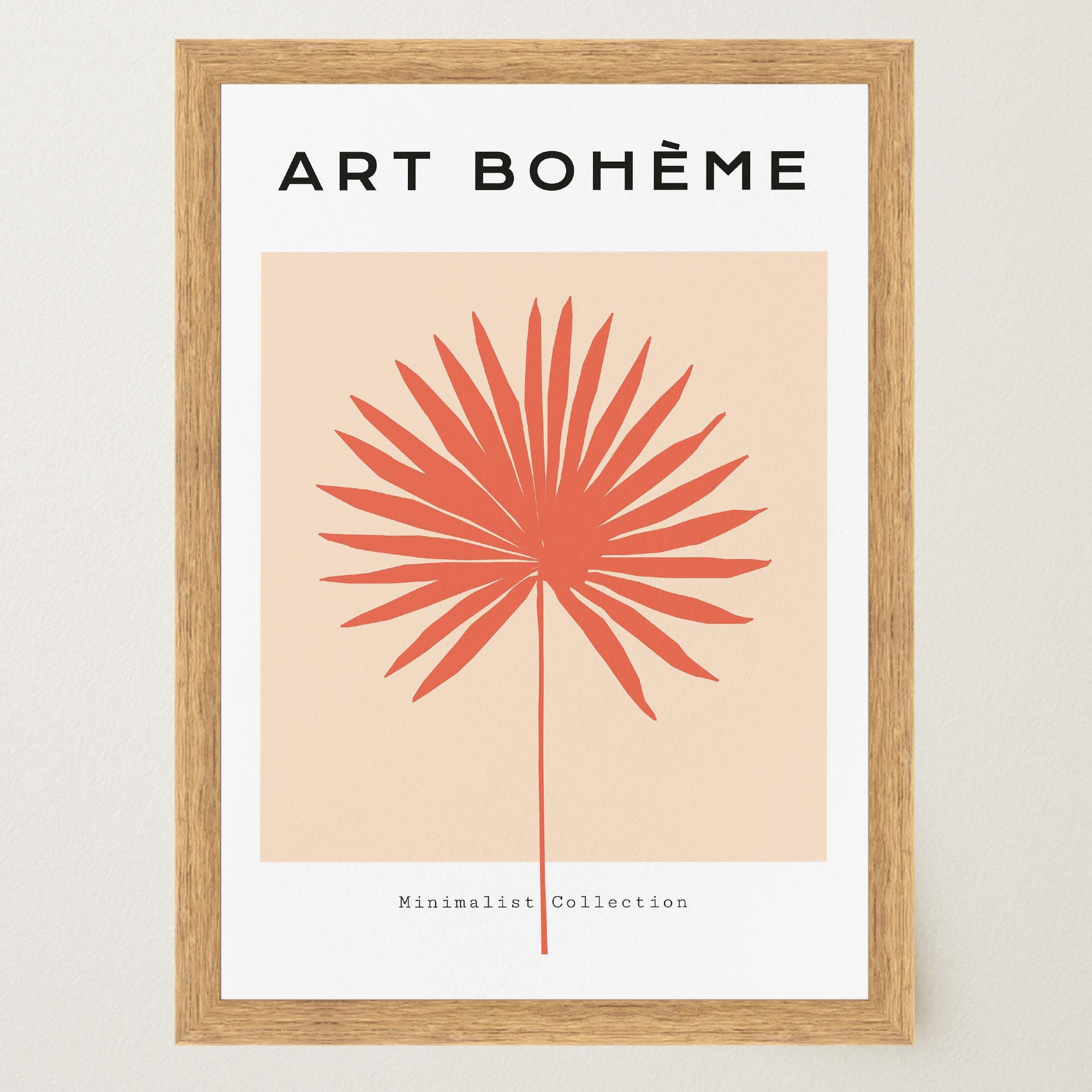 Minimalist Palm Leaf Art Print-Skudaboo