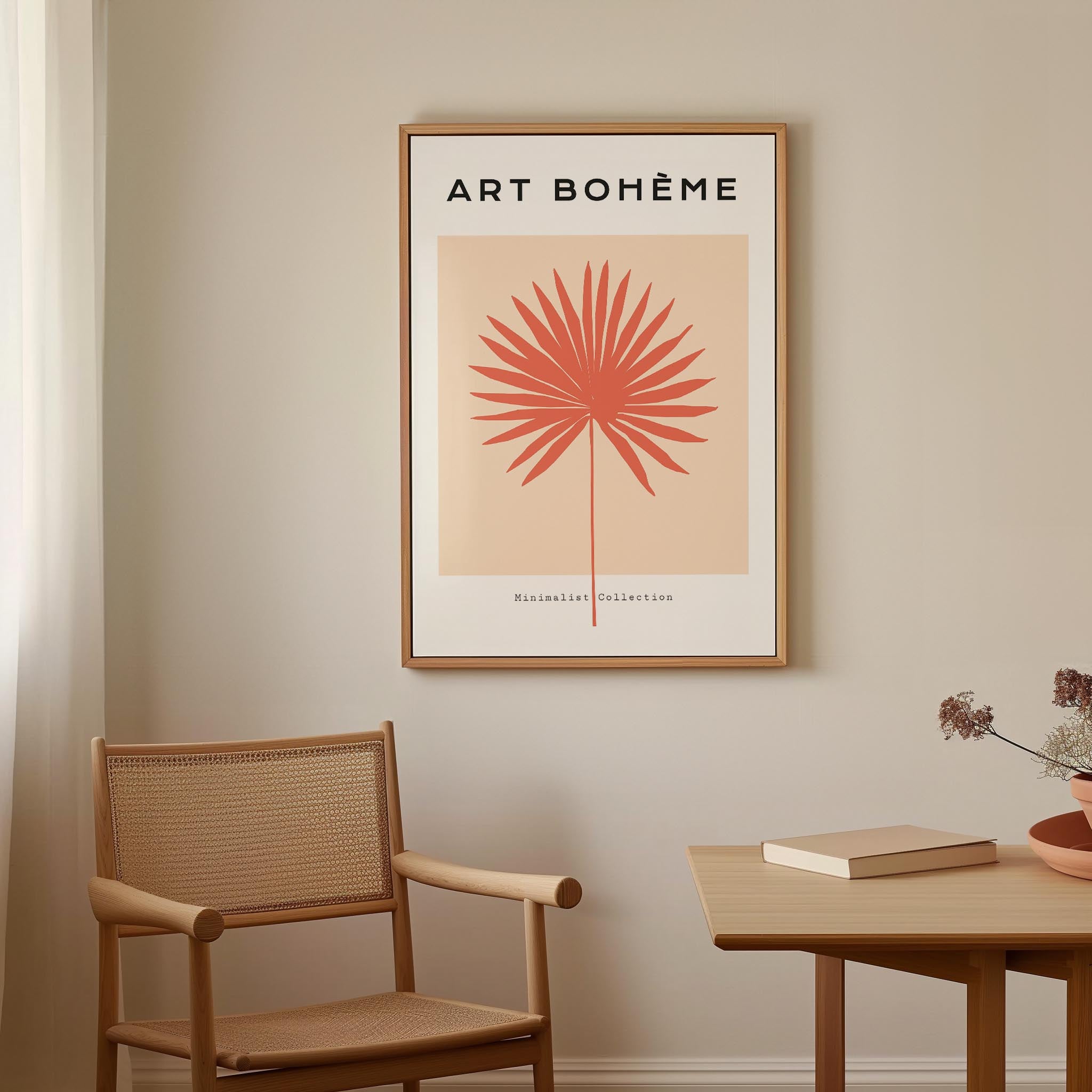 Minimalist Palm Leaf Art Print-Skudaboo
