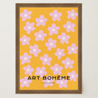 Daisy Floral Pattern Art Print-Skudaboo