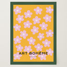 Daisy Floral Pattern Art Print-Skudaboo