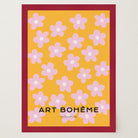 Daisy Floral Pattern Art Print-Skudaboo