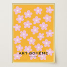 Daisy Floral Pattern Art Print-Skudaboo