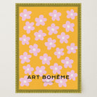 Daisy Floral Pattern Art Print-Skudaboo