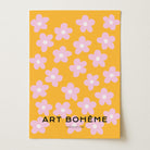 Daisy Floral Pattern Art Print-Skudaboo