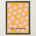 Daisy Floral Pattern Art Print-Skudaboo