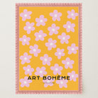 Daisy Floral Pattern Art Print-Skudaboo