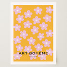 Daisy Floral Pattern Art Print-Skudaboo