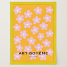 Daisy Floral Pattern Art Print-Skudaboo