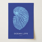Nautilus Shell Ocean Art Print-Skudaboo