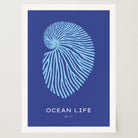 Nautilus Shell Ocean Art Print-Skudaboo