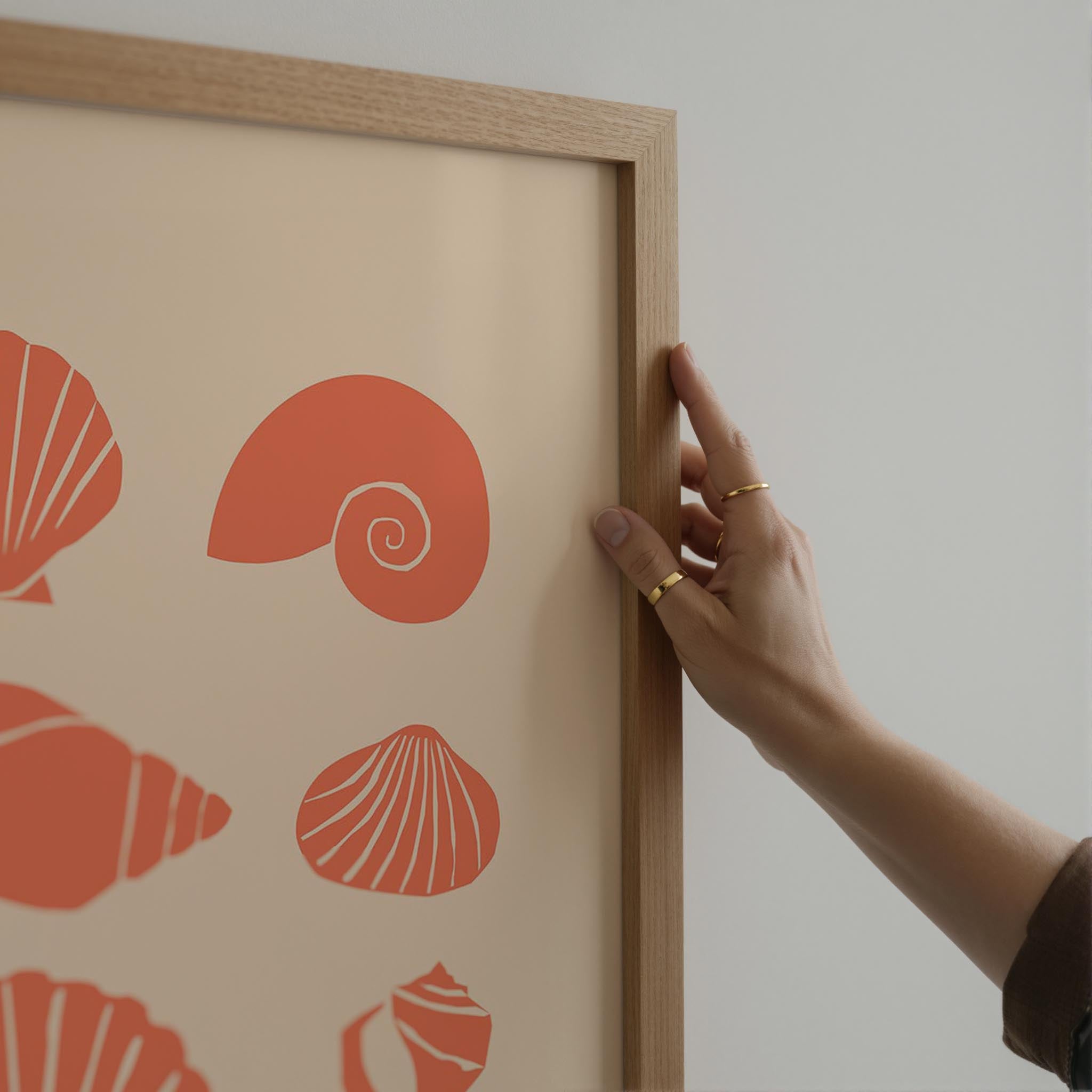Seashell Coastal Art Print-Skudaboo