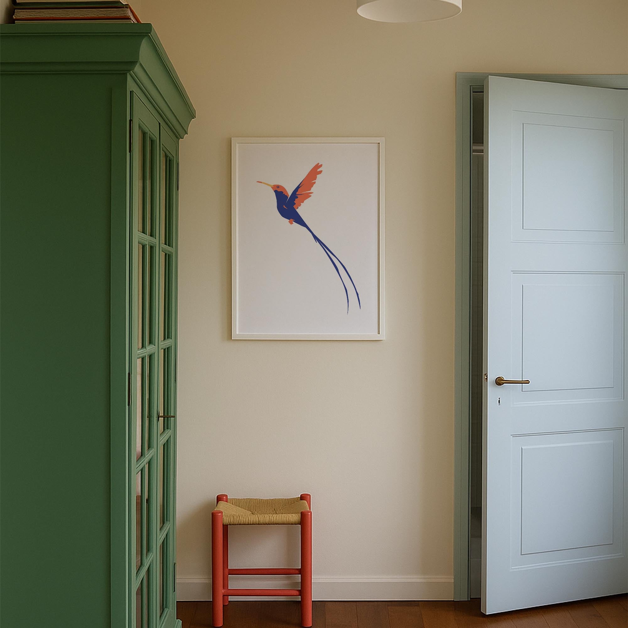 Hummingbird Art Print-Skudaboo