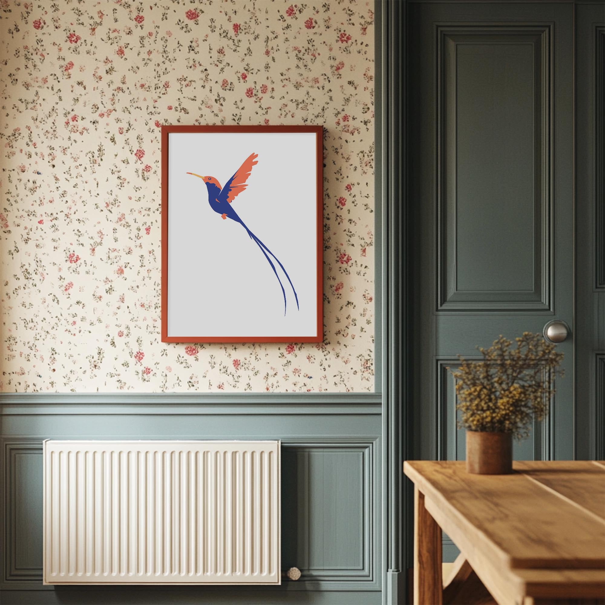 Hummingbird Art Print-Skudaboo